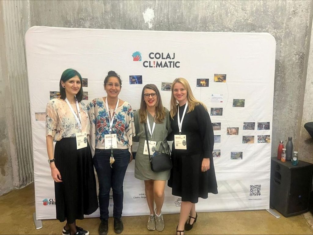 echipa Micile Bucurii la Climate Change Summit 2022 cu jocul Colaj Climatic