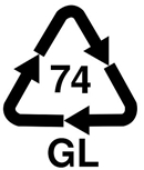 simbol reciclare sticla